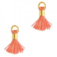 Mini Quaste Ibiza Style 0.7cm Gold-warm comfort orange
